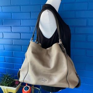 Coach tan shoulder bag handbag